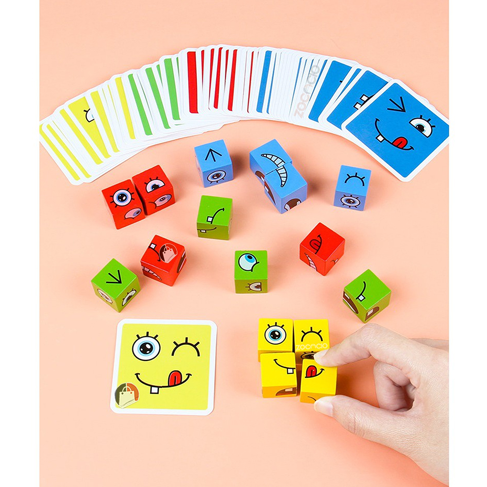 Juego Puzzle Rompecabezas Bloques Face